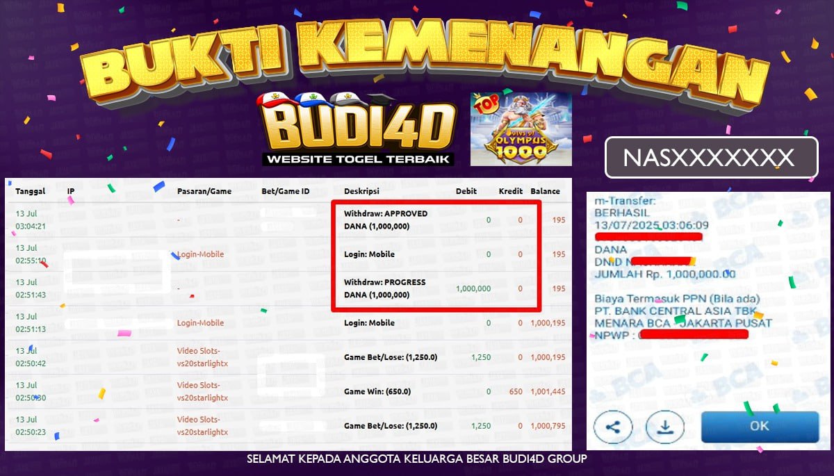 BUDI4D JACKPOT SLOT PRAGMATIC PLAY STARLIGHT PRINCES 1000 Rp.1.000.000,- LUNAS